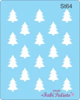 ST64  Stencil  Pinheirinhos 