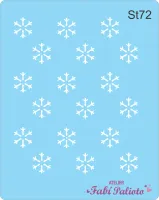 ST72  Stencil Mini flocos de neve