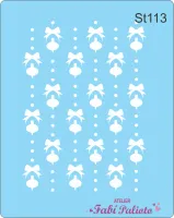 ST113 Stencil Bolinhas com Laço