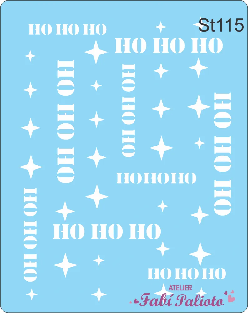 ST115 Stencil  Hohoho