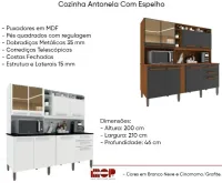 Cozinha Antonela com Espelho 2.10 - Foto 4