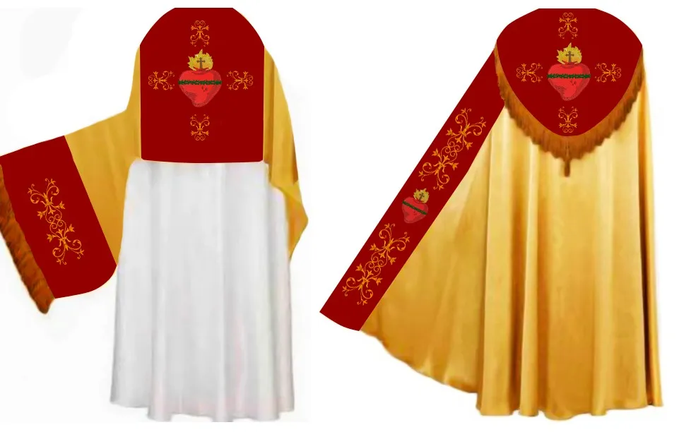 Conjunto Capa e Véu Sagrado Coração 1