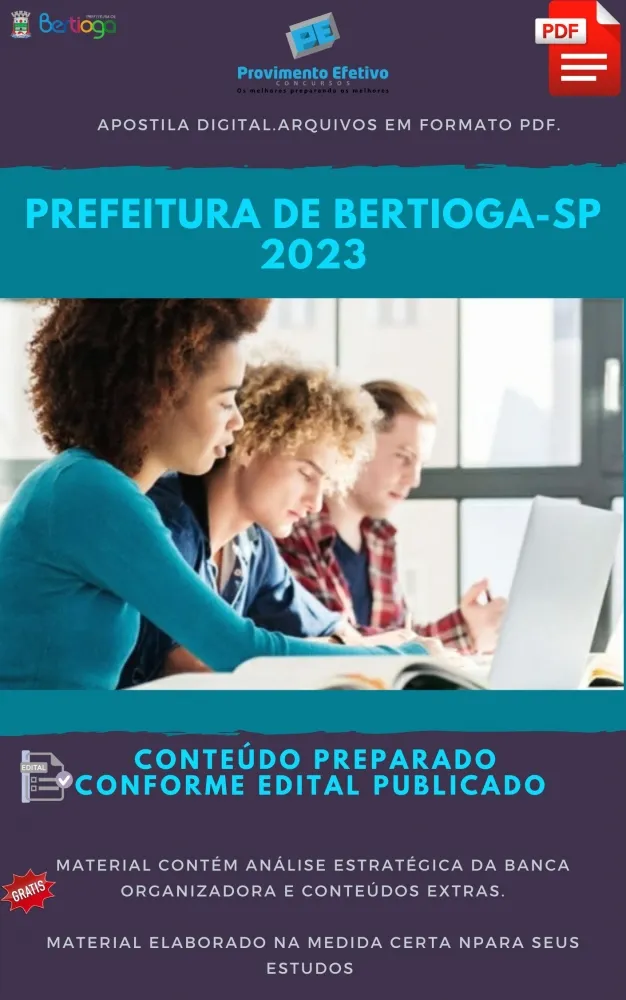 Apostila Prefeitura Bertioga SP Fisioterapeuta 2023