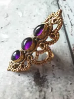 Anel Arabescos Ametista - Foto 2