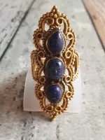 Anel Arabescos Lápis Lazuli - Foto 2