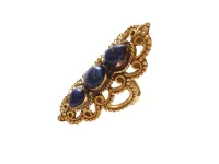 Anel Arabescos Lápis Lazuli - Foto 3