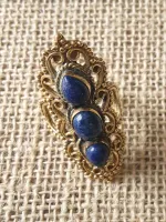 Anel Arabescos Lápis Lazuli - Foto 4