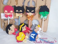 G1.331  Gabarito de Moldes em MDF Ponteiras Heróis - Foto 4