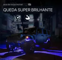 ROCKLIGHTS PRO RGB KIT C/4 + VEDAÇÕES - Foto 2