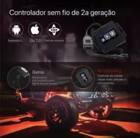 ROCKLIGHTS PRO RGB KIT C/4 + VEDAÇÕES - Foto 7