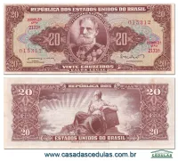 C088 - 20 Cruzeiros (Deodoro da Fonseca) - Sob/Fe (peq. mancha)