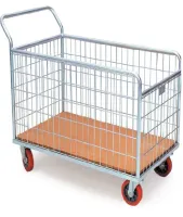 Carrinho Abastecedor Gruplast Fundo Grande, 1,00 x 65 x 115 cm 