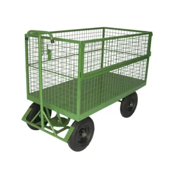 Carro Plataforma Gruplast Fechado em Tela Capacidade de Carga 800kg