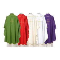 Kit 5 Casulas Bordado Cruz  - Foto 2