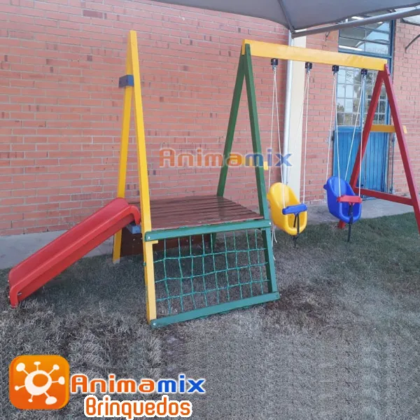 Playground Mirim Balanço com Escorregador Imagem