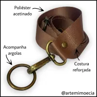 ALÇA TIRACOLO EM POLIESTER 3cm COM REGULAGEM  - Foto 2