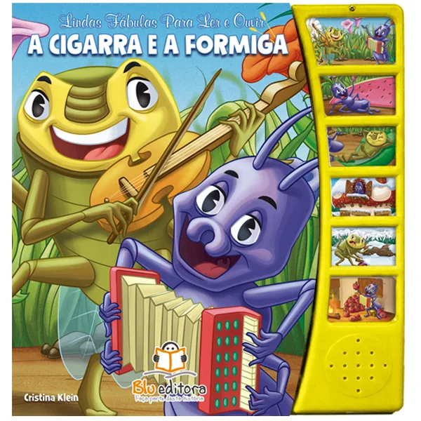 Lindas Fábulas para Ler e Ouvir: A Cigarra e a Formiga Imagem