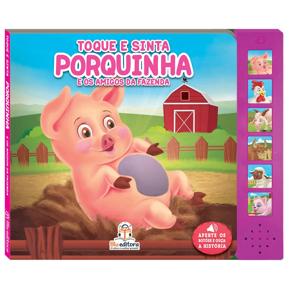 Toque e sinta: Porquinha e os amigos da fazenda (sonoro)