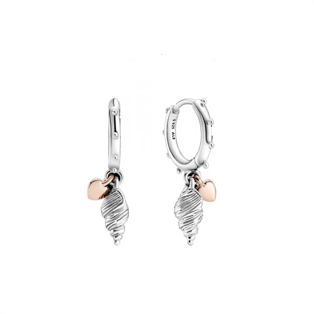Brinco Argola Concha do Mar– Inspiração Pandora Imagem
