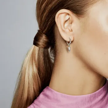 Brinco Argola Concha do Mar– Inspiração Pandora - Foto 2