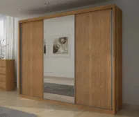 Guarda-Roupa Paradizzo Gold 3 portas correr 2.42 mt 100% MDF