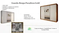 Guarda-Roupa Paradizzo Gold 3 portas correr 2.42 mt 100% MDF - Foto 4