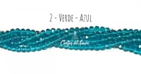 Fio de cristal Verde Azul - 02