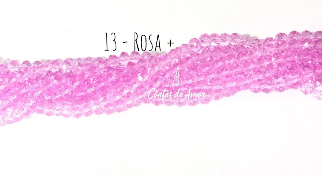 Fio de cristal Rosa Mais - 13 Imagem