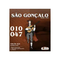 Jogo de Cordas para Violão Aço São Gonçalo 010-047