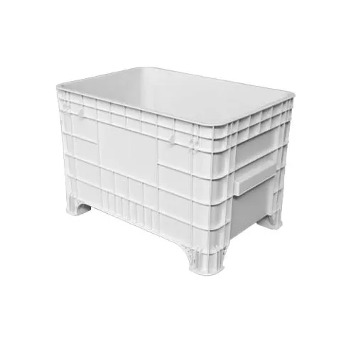 Caixa Plástica 372 Litros Empilhável  Sem Tampa- Branca