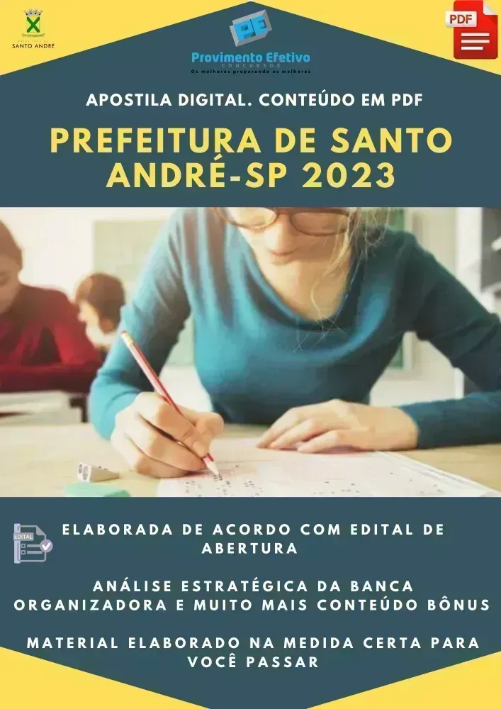 Apostila Prefeitura Santo André SP Psicólogo 2023