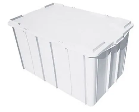 Caixa Plástica Gruplast 130 Litros  Com Tampa  Branca