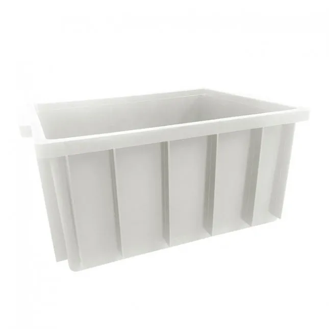 Caixa Organizadora Lar 61 Litros Fechada Sem Tampa Branca