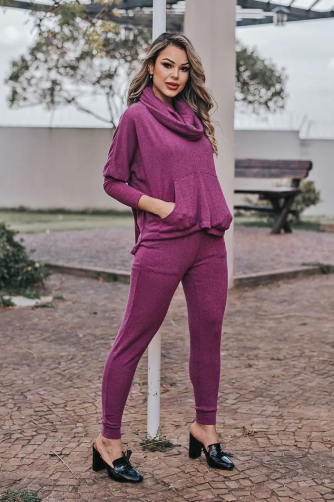 Conjunto Lãzinha Alitha Feminino Magenta Imagem