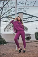 Conjunto Lãzinha Alitha Feminino Magenta - Foto 2