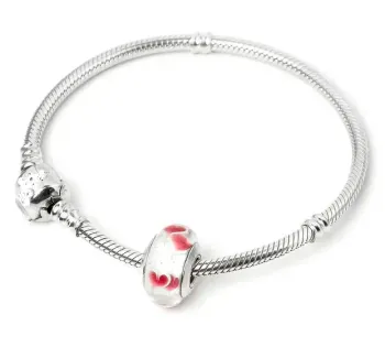Berloque separador murano coracao vermelho – em Prata925 - Foto 2