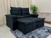 Sofá Retrátil e Reclinável Japão com espuma braço 1,80 Veludinho Oferta ! - Foto 6