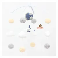 Móbile Avião  - Planeta Terra + Nuvens + Bolinhas - Foto 3