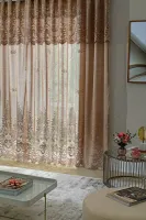 Cortina Sala Renda Classica Desert 3,00M X 1,80M X 40CM - Foto 2