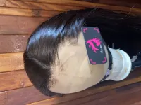 Lace HUMANA Versão Liso 50 cm 300 gramas Front HD humana AlBan cabelo brasileiro repartição LivreBig®  - Foto 30