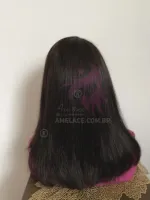 Lace HUMANA Versão Liso 50 cm 300 gramas Front HD humana AlBan cabelo brasileiro repartição LivreBig®  - Foto 20