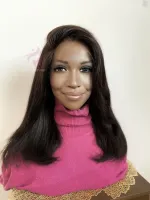 Lace HUMANA Versão Liso 50 cm 300 gramas Front HD humana AlBan cabelo brasileiro repartição LivreBig®  - Foto 10