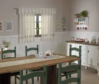 Cortina de Renda de Cozinha Valencia 2,00M X 1,20M X 20CM - Foto 2