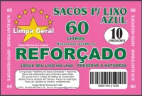 SACO LIXO LG AZUL 60 L 62X70 C/10 UNID.REF.