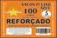 SACO LIXO LG AZUL 100 L 90X100X0,8-C/5 UNID-REFORÇADO