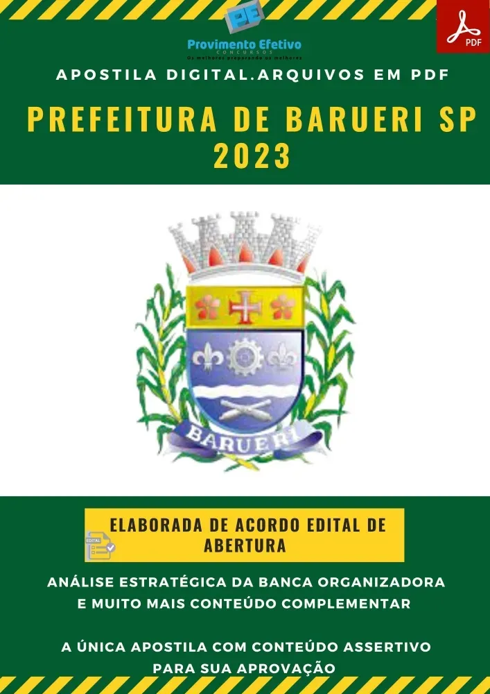 Apostila Prefeitura Barueri SP Técnico Enfermagem 2023 Imagem