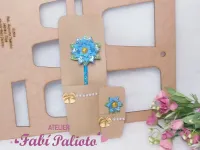 G1.334  Gabarito de Moldes em MDF Suporte Vasinho para clips e ponteiras - Foto 4