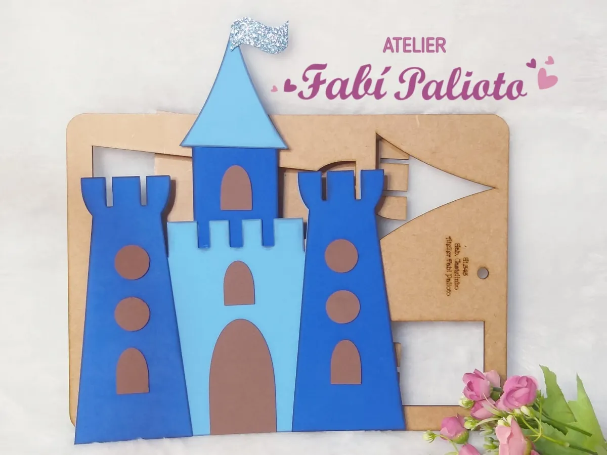 G1.343  Gabarito de Moldes em MDF Castelinho Imagem