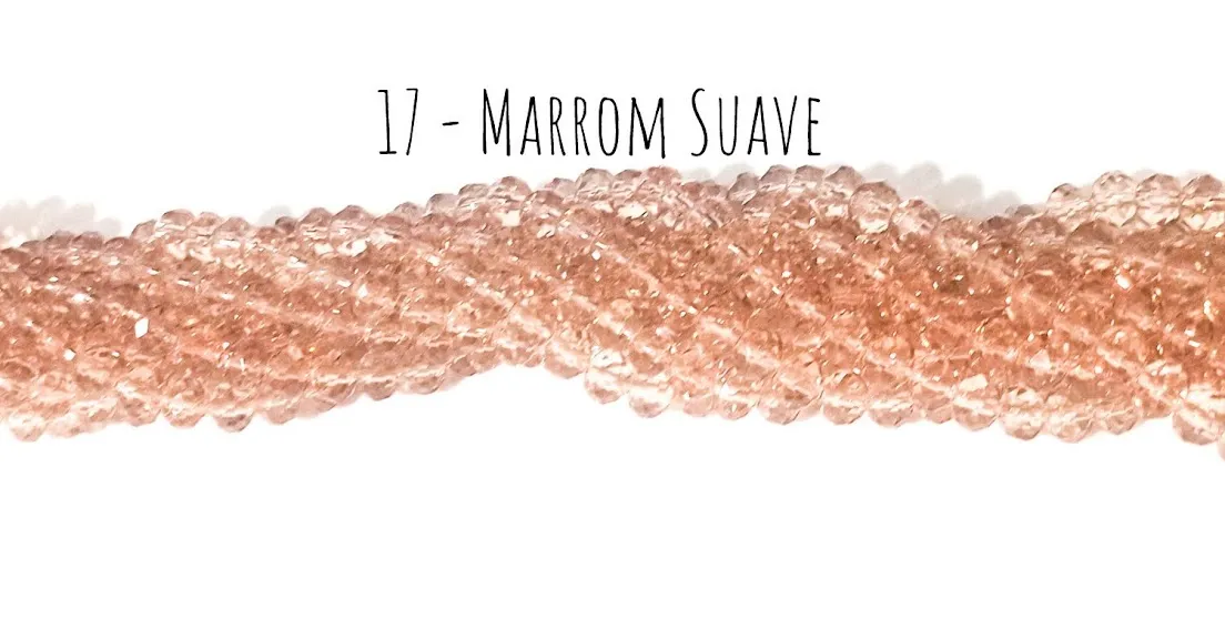 Fio de cristal Marrom Suave - 17