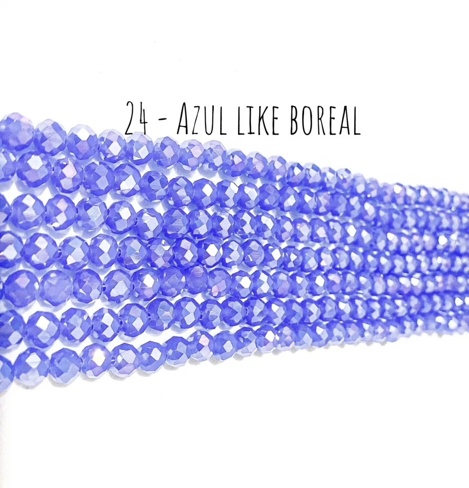 Fio de cristal Azul Like boreal - 24 Imagem